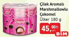 ÜLKER ÇİLEK AROMALI MARSHMALLOWLU ÇOKOMEL 180G